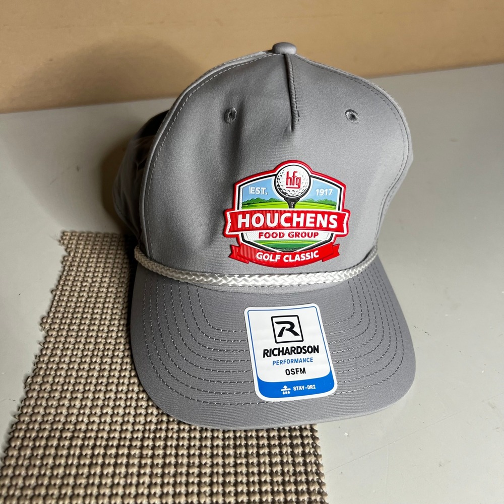 Richardson 258 Performance Grey Rope Hat Houchens Food Group Golf Snapback